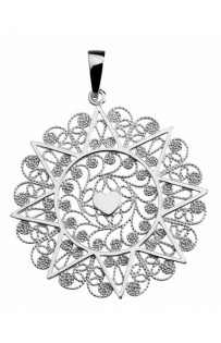 Ciondolo Presentosa Cod. PT04A Argento 925‰ - diam. 4 cm